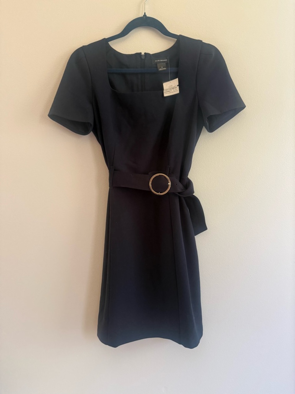 Club Monaco Navy Belted Dress